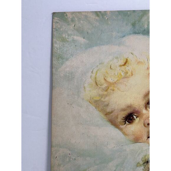 Vintage Florence Kroger Litho Print 11x14" Wake Up Time Baby Nursery Unisex - Picture 6 of 8
